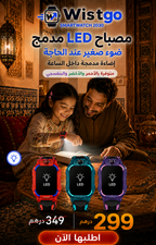 Wistgo Smartwatch 2030 — مصباح LED مدمج
